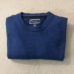 Club Room Men's Deep Blue Crewneck Sweater